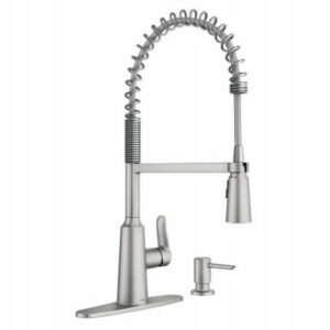 Edwyn Single Handle, High Arc Kitchen Faucet, Pull-Down Spray, Spot-Resistant Stainless Steel