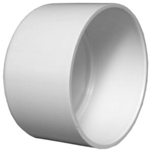 Schedule 40 DWV PVC Pipe Cap, Solvent Weld, 2 In.