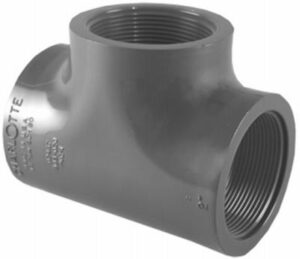 Schedule 80 PVC Adapter, Gray, FPT x FPT, 1 In.