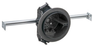 Ceiling Fixture & Outlet Box, Draft Tight, Hanger Bar, 4 x 2-3/4 In. Deep