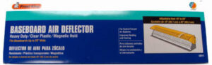 Heat & AC Deflector, Baseboard Register, 15 x 24 In.