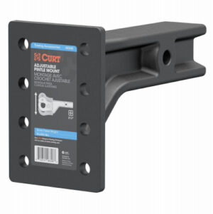 Adjustable Pintle Mount, Fits 2-1/2-In. Hitch Receiver, 20,000 Lbs., 7-1/4-In. H, 10-3/4-In. L