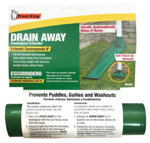 Manual Downspout Extender, Green, 12-Ft.  x 7-In.