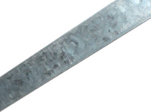 Flat Steel Bar, Zinc Plated, 12 Gauge, 1/8 x 1.25 x 48 In.