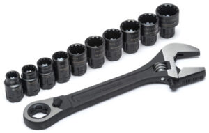 11-Pc. Wrench & Socket Set, 3/8 In.