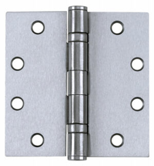 Ball-Bearing Hinge With Removable Pin, Satin Stainless Steel, 4.5 x 4.5 In.