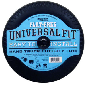 Universal Hand Truck Tire, Flat-Free, 4.10/3.50 - 4 In.