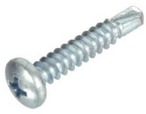 Self-Drilling Screws, Phillips Pan Head, Hardened Steel, #10-16 x 1/2 In., 50-Pk.