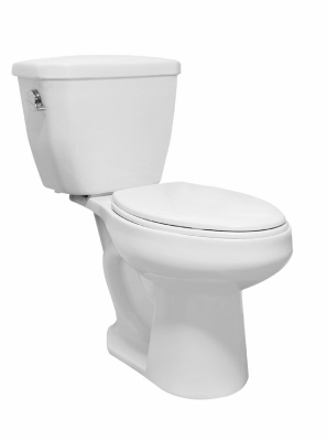 Berlin Series Cato Pack Toilet-To-Go, Elongated, White, 17 In. ADA Height