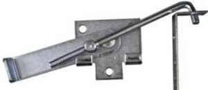 Jamb Latch Fits Barn Door Frames 1-1/2 & 3-1/2 In. Thick, Cam-Action, Zinc