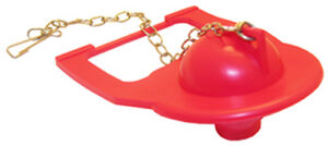 Kohler Toilet Flapper With Chain, Square, Red