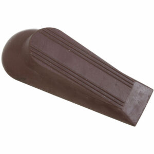 Door Stop, Wedge, Brown, 5 In.