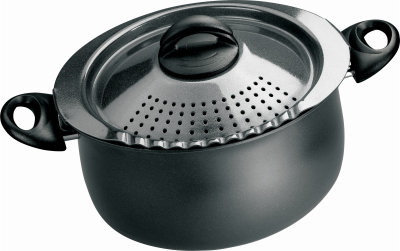 Pasta Pot, Black Oval, 5-Qt. - True Value Hardware