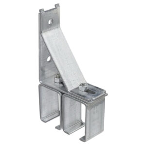 Double Box Rail Brackets, Galvanized, Adjustable