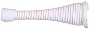 Doorstop, Spring, White, 3 In., 2-Pk.
