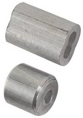 Garage Door Aluminum Ferrules/Stops, 1/16 In., 2-Pk.