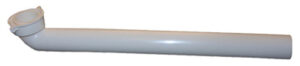Waste Arm, White Plastic, 1-1/2 O.D. x 15 In.