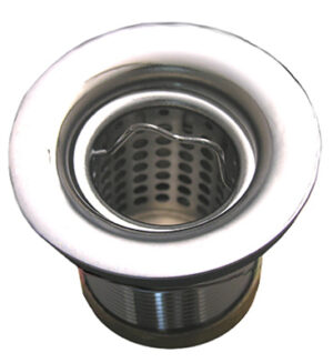 Bridgeport Bail Basket Bar Strainer, Chrome Plated, 1-1/2 In.