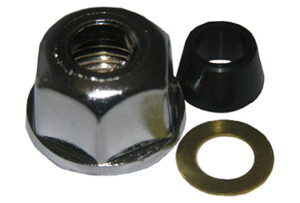Faucet Chrome Plated Supply Tube Connection Nut 3/8 In. Tube x 41641 In. FIP