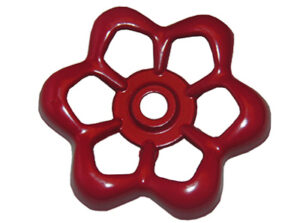 Metal, Outside Faucet/Hose Bibb, Round Wheel Handle, 16 Point Broach