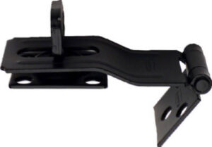 Swivel Staple Safety Hasp, Black, 3-1/4 In.