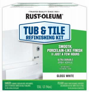Tub & Tile 2-Part Epoxy Refinishing Kit, White, 32 oz.