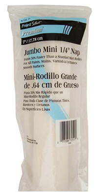 Pro Edge Woven Jumbo Mini Paint Roller Cover, 7 x 1/4 In. Nap