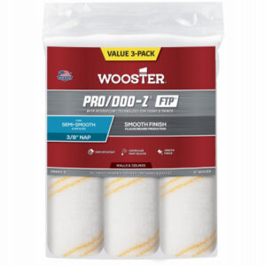Pro/Doo-Z FTP Paint Roller Covers, 3/8-In. Nap, 9-In., 3-Pk.