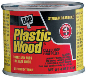 Plastic Wood Cellulose Fibre Wood Filler, White, 4-oz.