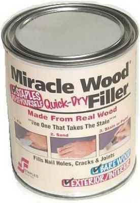 Miracle Wood Filler, 1/2 Lb.