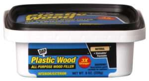 Plastic Wood Latex All-Purpose Wood Filler, Natural, 8-oz.