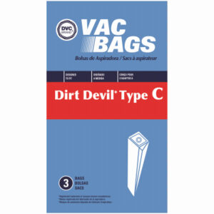 Dirt Devil Style "C" Upright Vacuum Cleaner Bags, 3-Pk.