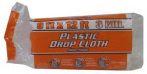Extra Heavy-Duty Plastic Drop Cloth, 9 x 12-Ft.