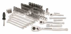 118-Pc. Mechanics SAE/Metric Socket Tool Set, 1/4, 3/8 & 1/2 In. Drive