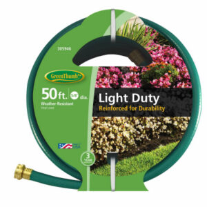 Garden Hose, Nylon-Reinforced 3-Ply Vinyl, Light duty, 5/8-In. x 50-Ft.