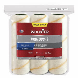 Pro-Doo-Z Paint Roller Cover, 9 x 1/2 In. Nap, 3-Pk.