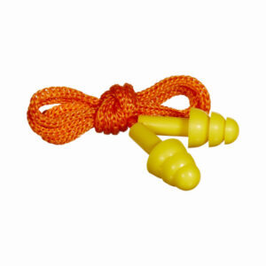 Deluxe Ear Plugs, Corded with Case, Orange