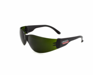 Protective Safety Glasses, Black Frame, IR Shade 5 Lens