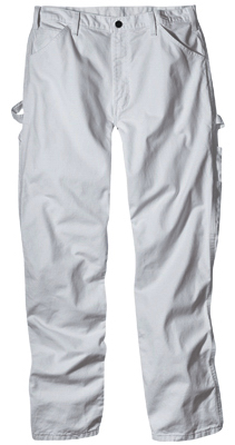 Painter's Pants, White Drill Fabric, Men's 40 x 34-In.