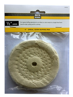 Spiral Sewn Buffing Pad, 4 In.