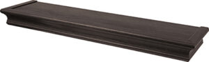 Floating Shelf, Beveled Design, Espresso, 24 In.