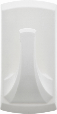 2-Pc. Plastic Hook, White, Holds 20 Lbs.