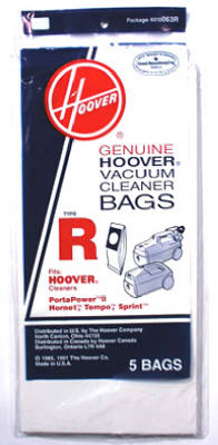 Style "R" Vacuum Cleaner Bags, 5-Pack