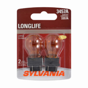 3457A Long Life: Amber Mini Bulb, 3457ALL BP2, 2-Pk.
