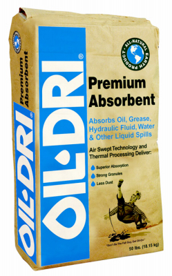 Industrial Oil Spill Absorbent, 50 Lbs.