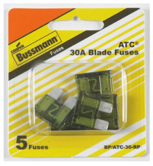 Auto Blade Fuse, Green, 30-Amp, 5-Pk.