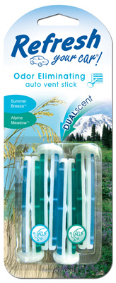Air Freshener, Alpine Meadow/Summer Breeze Scent, 4 Pack