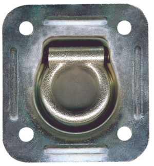Square Flip Ring Anchor, Recessed, 4-7/16 x 4-13/16 In.