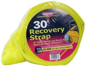 Vehicle Recovery Strap, 6 In. x 30 Ft.