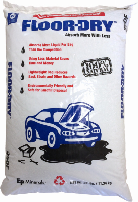 Liquid & Oil Cleaner Dry Absorbent, 25 Lbs.